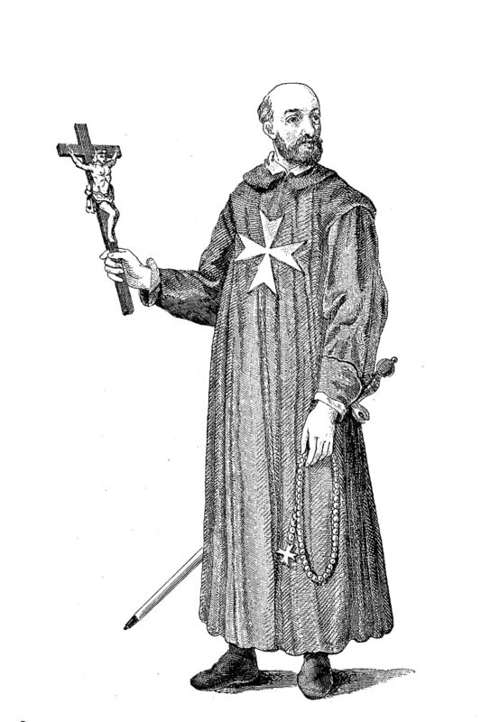 House traditional costume of the Knights of St. John