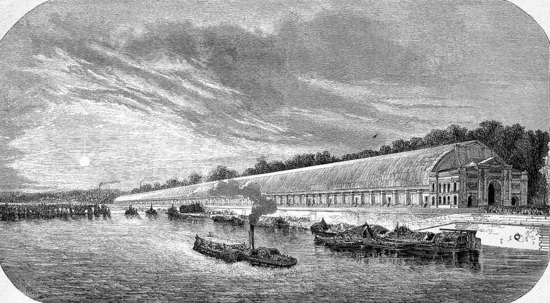 View of the annex of the Palace of the Universal Exhibition 1855