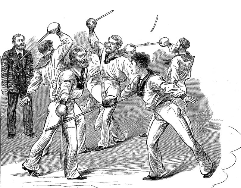 A melee fought at the Albert Hall