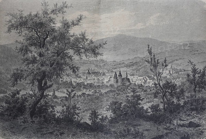 View of Schmalkalden in 1880