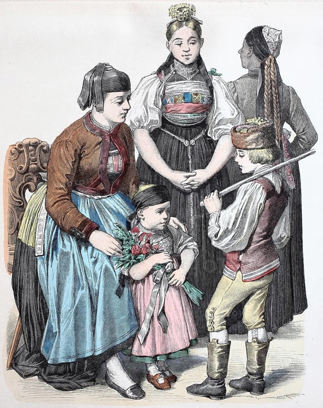 Folk traditional costume
