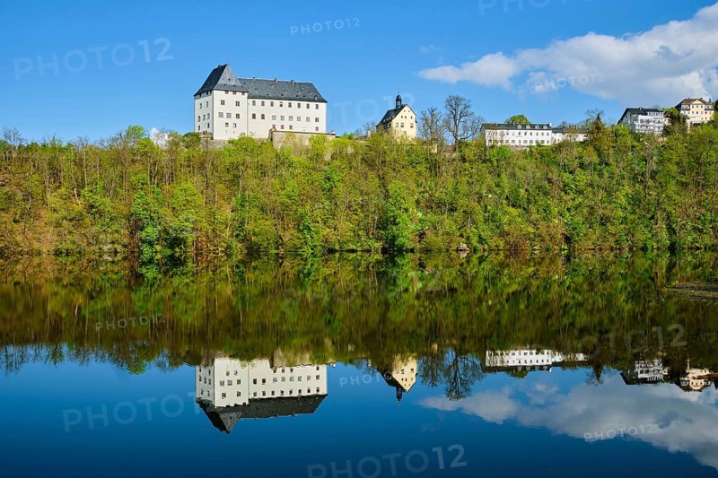 Burgk Castle on the River Saale