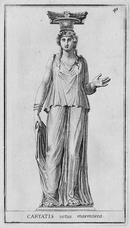 Statue einer Karyatide