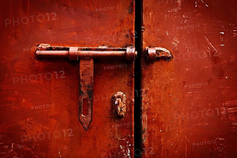 Old latch on the door