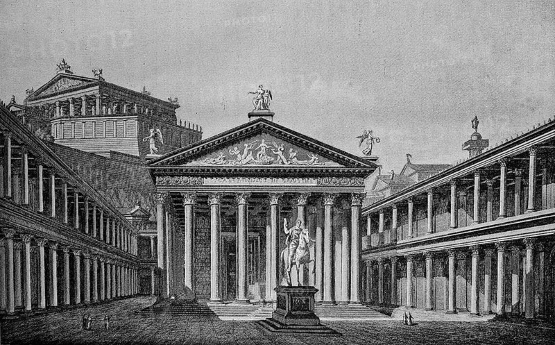 The Forum Julianum with the Temple of Venus Genetrix