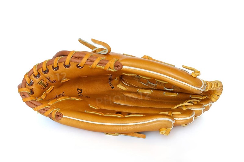 Baseball catcher mitt isolated on white background