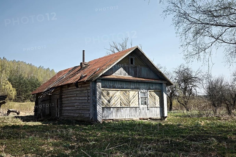 Old ruined abandoned house