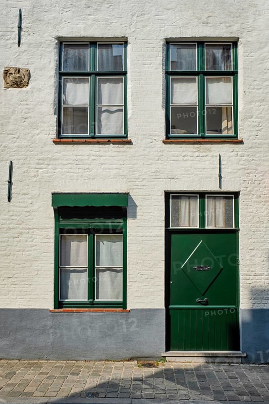 Door and window of an old house