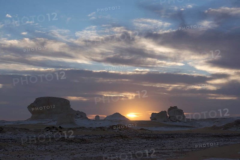 Sunrise in the White Desert
