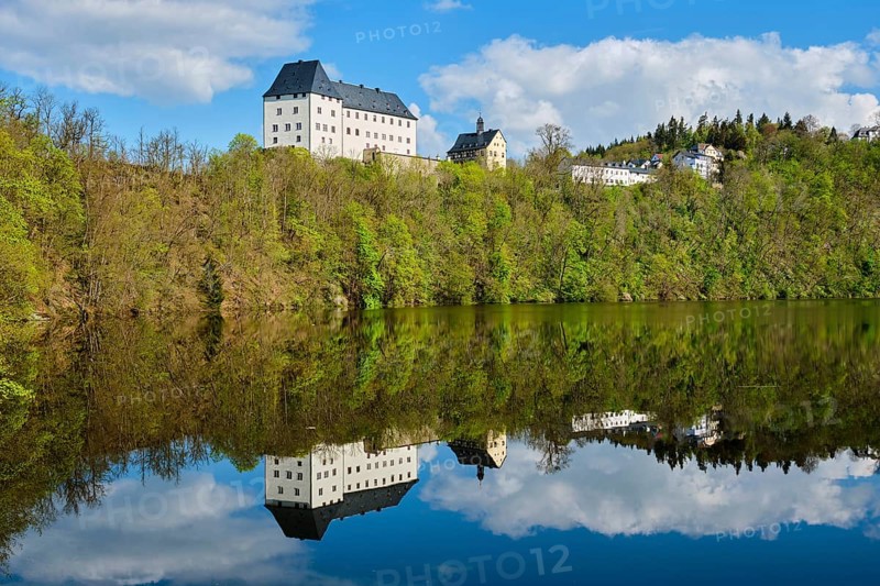 Burgk Castle on the River Saale