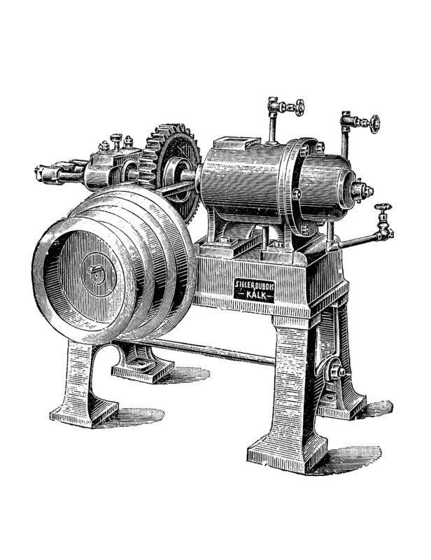 Eine Maschine zur Herstellung von Gummischlaeuchen