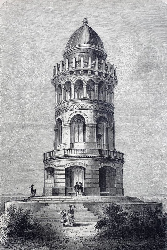 Ernst-Moritz-Arndt-Tower on the Rugard on the island of Ruegen