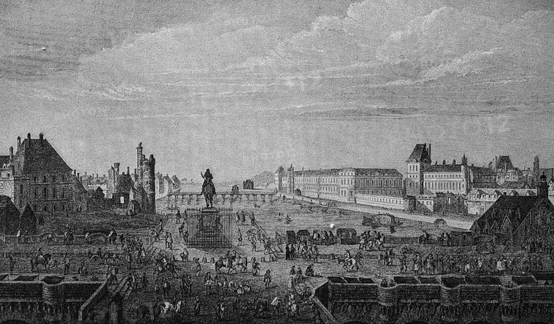 Pont Neuf and the Quais at the Louvre at the time of Louis XIV