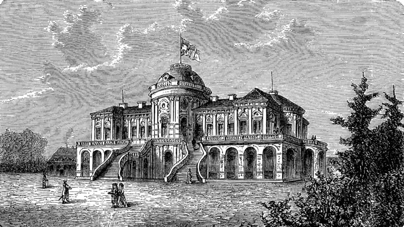 Solitude Palace was built between 1763 and 1769 as a hunting and representation palace under Duke Carl Eugen von Wuerttemberg