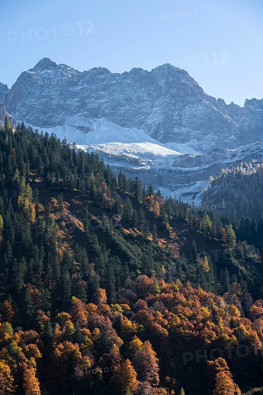 Lamsenspitze at Ahornboden