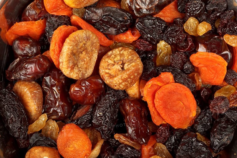 Various dried fruits
