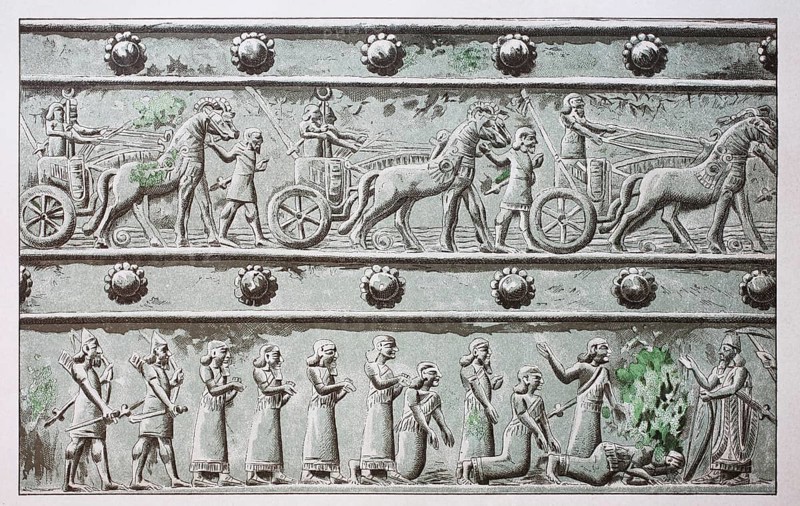 Relief on the bronze gate of Balawat