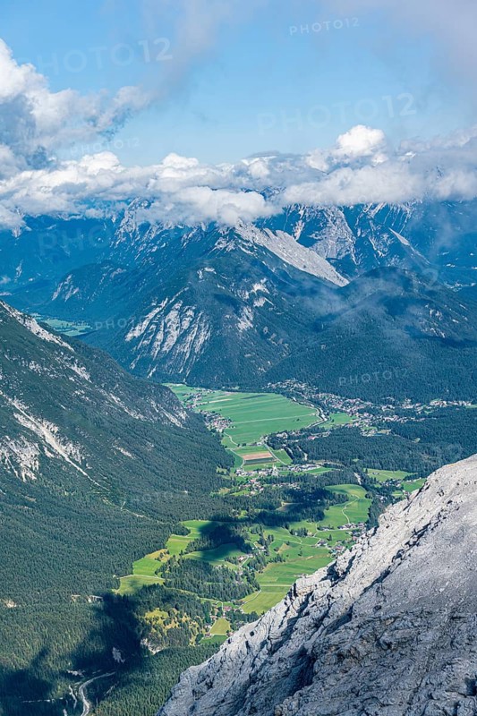 View over mountain valley