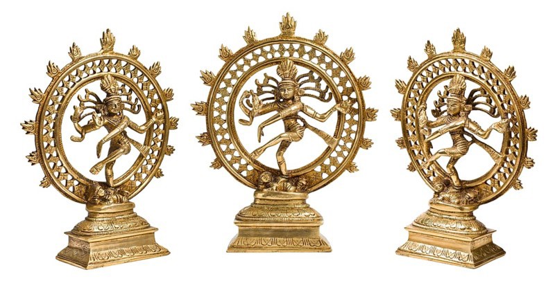 Statues of indian hindu god Shiva Nataraja