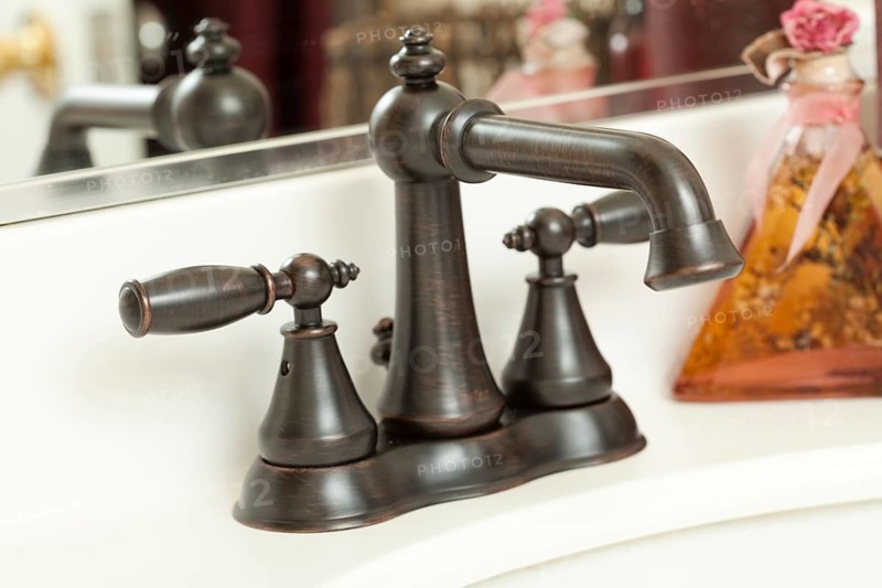 Classic brown water faucet