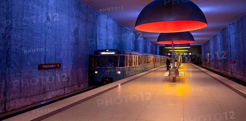 Subway enters station