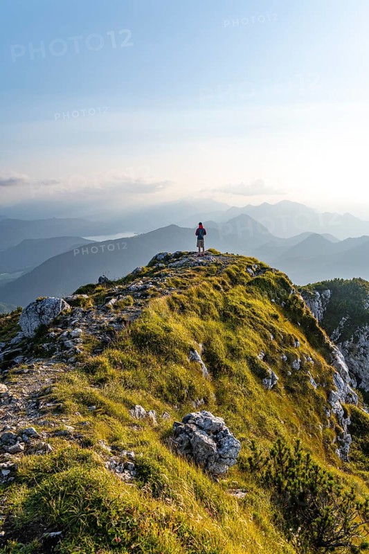 Hikers on the Benediktenwand