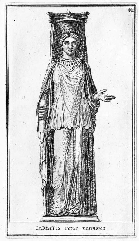 Statue einer Karyatide
