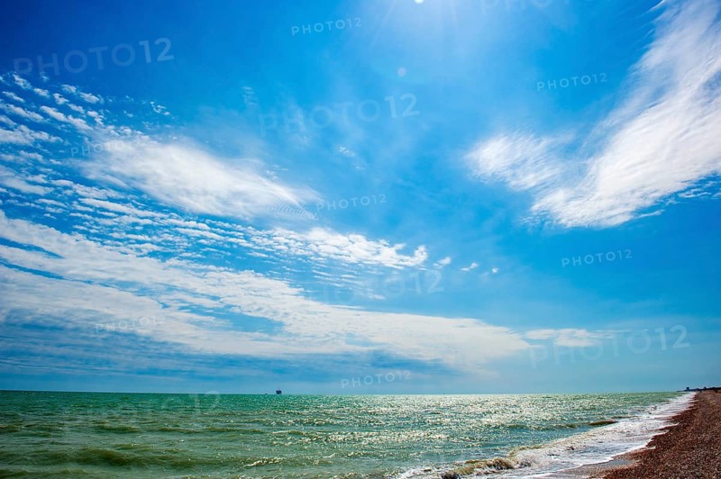 Beach on the Adriatic coast in front of Civitanova
