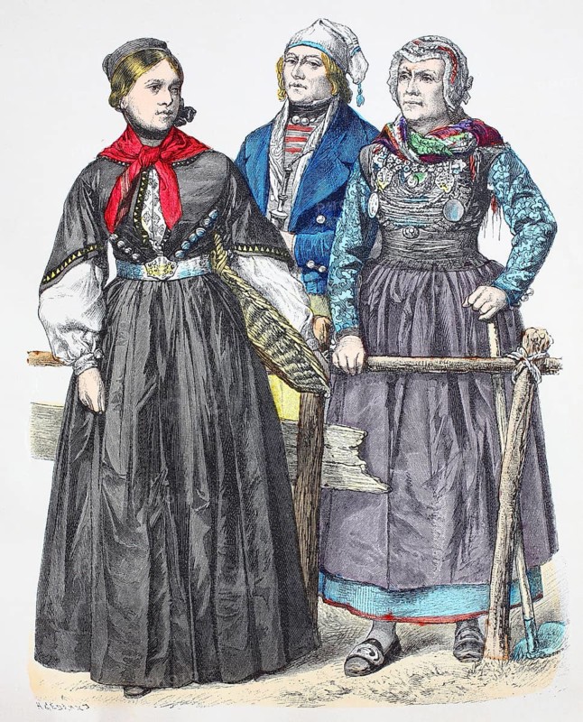 Folk traditional costume
