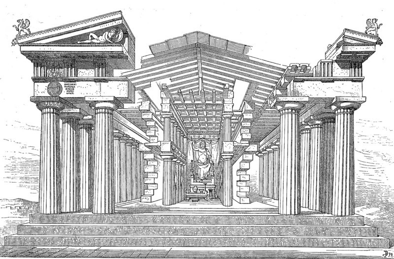 Construction of a Greek temple: The Temple of Zeus at Olympia