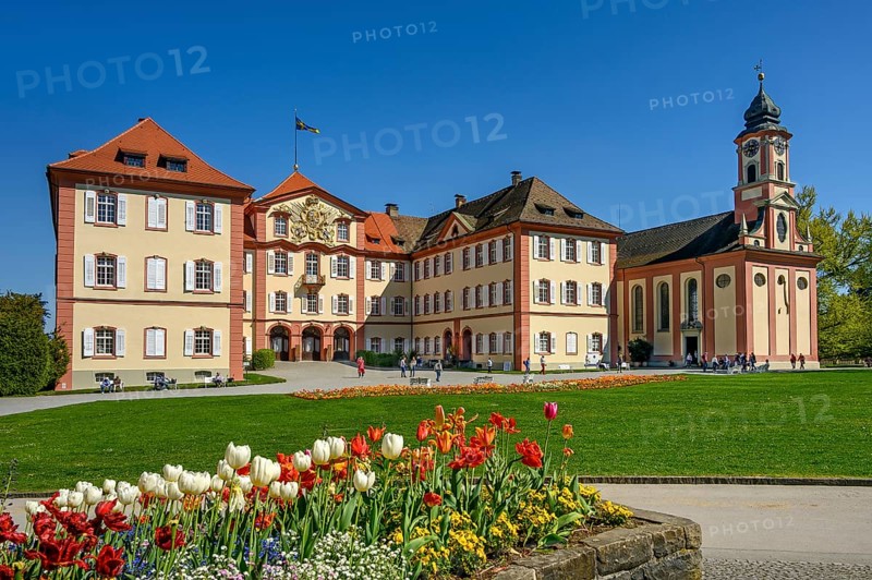 Palace facade with St. Mary's Church