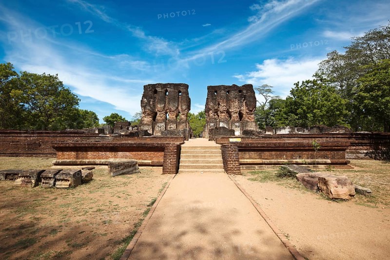 Ancient Royal Palace ruins Pollonaruwa