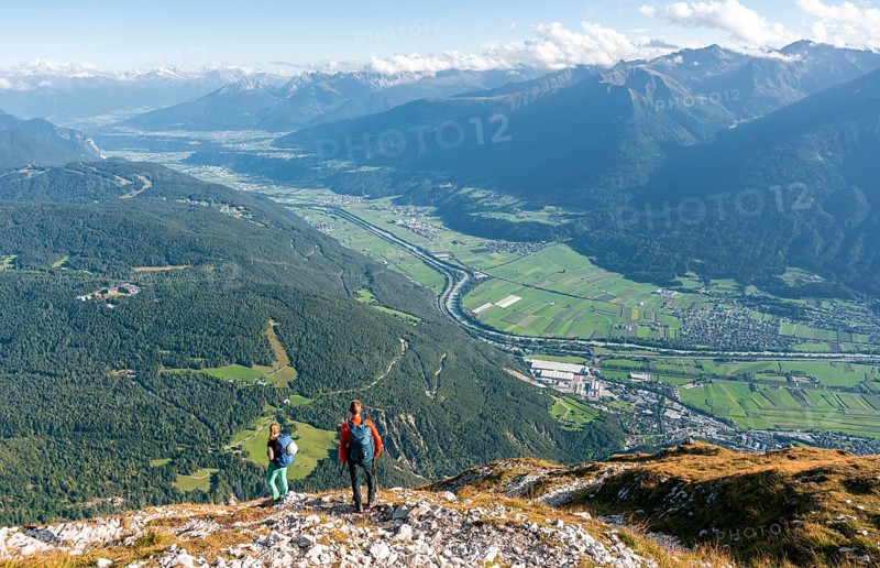 Hikers descending