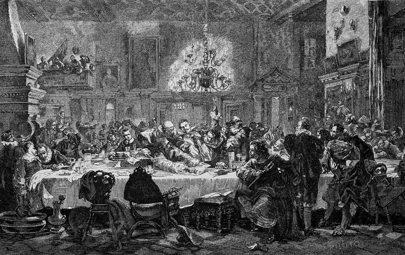 Guest Banquet of Wallenstein's Generals on 12 January 1634