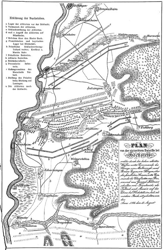Plan of Zweite Schlacht bei Hoechstaedt