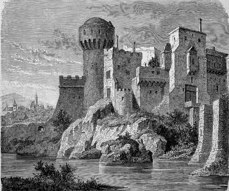 The castle of Johann Hunyadi near Hatszeg in Transylvania