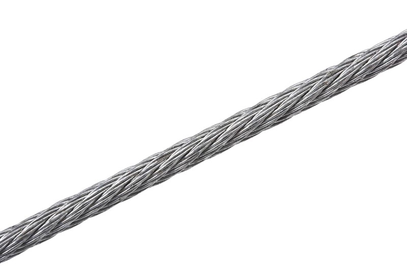 Steel hawser isolated on white background