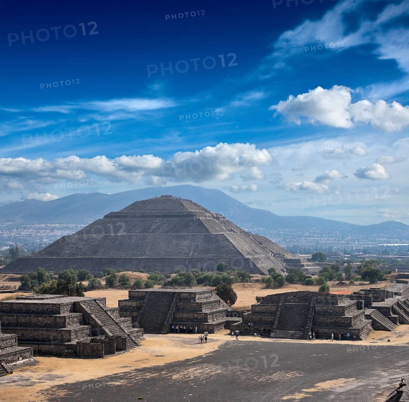 Pyramid of the Sun Teotihuacan Mexico View from the Pyramid of the Moon