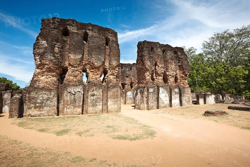 Ancient Royal Palace ruins Pollonaruwa