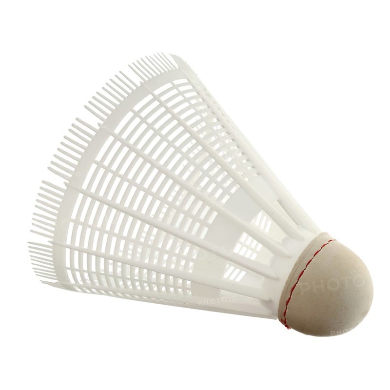 Shuttlecock isolated on white background
