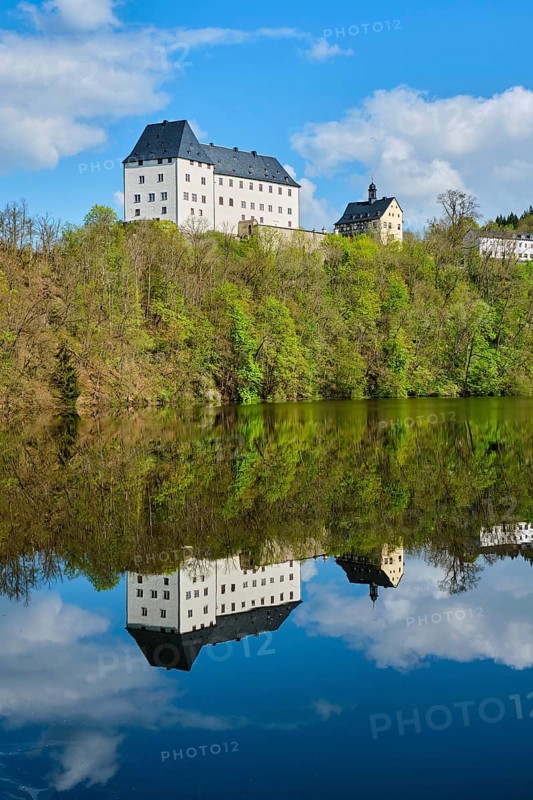 Burgk Castle on the River Saale