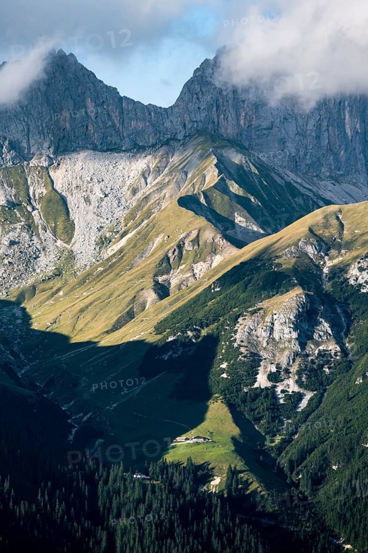 Rocky mountain ridge