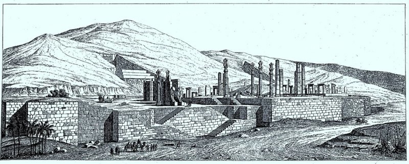 The ruins of Persepolis