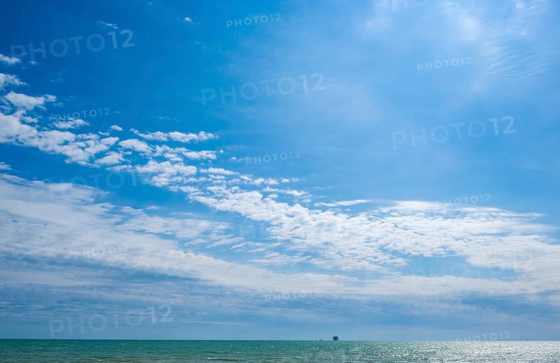 Drilling rig on the Adriatic coast off Civitanova