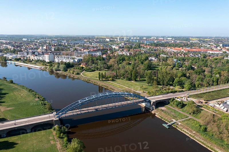 Bird's eye view of Magdeburg