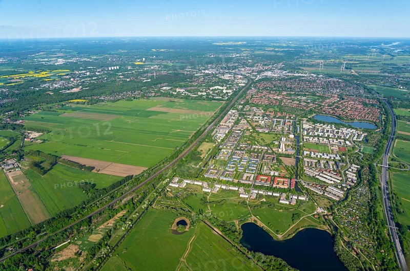 Aerial view Bergedorf new development