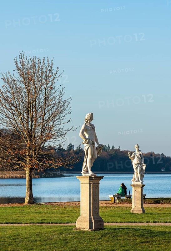 Statues and figures in the park of Rheinsberg Castle
