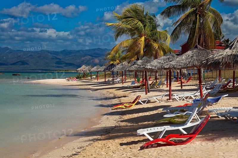 Beach with parasol