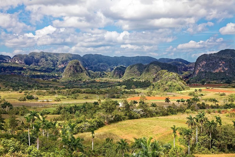 View from the Mirador Los Jazmines viewpoint of the landscape