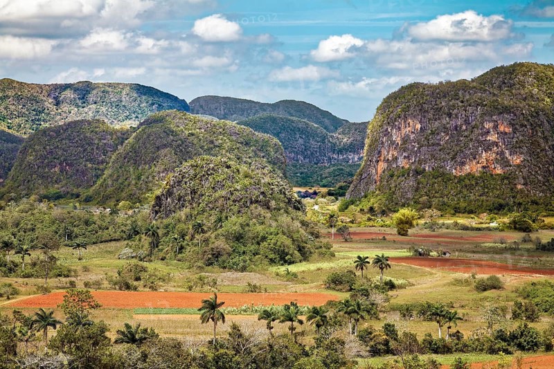 View from the Mirador Los Jazmines viewpoint of the landscape